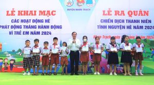 Huyện Nhơn Trạch khai mạc các hoạt động hè cho thanh thiếu nhi năm 2024