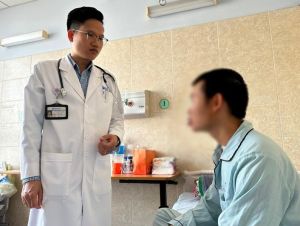 Nam bệnh nhân trẻ tuổi bị đột tử được cấp cứu kịp thời