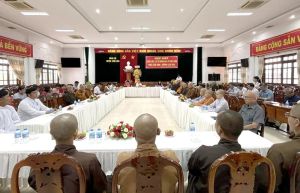 Huyện Vĩnh Cửu tổ chức họp mặt các chức sắc tôn giáo nhân Đại lễ Phật đản năm 2024