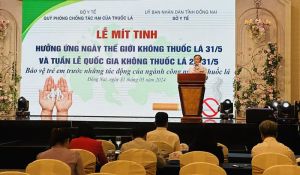 Mít tinh hưởng ứng Ngày Thế giới không thuốc lá