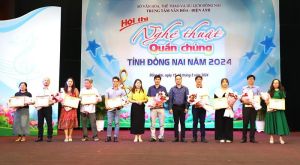 Trao 51 giải Hội thi Nghệ thuật quần chúng tỉnh Đồng Nai năm 2024