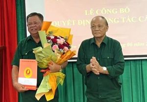 Đồng chí Huỳnh Minh Tâm giữ chức vụ Phó Chủ tịch Hội Cựu chiến binh huyện Nhơn Trạch