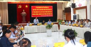 Quyền Chủ tịch UBND tỉnh Võ Tấn Đức làm việc với huyện Vĩnh Cửu về kinh tế - xã hội 5 tháng năm 2024