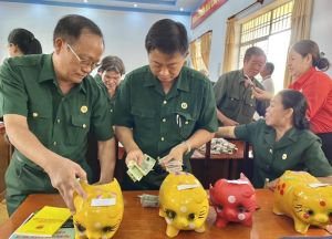 Nuôi heo đất nghĩa tình để giúp đồng đội vơi bớt khó khăn trong cuộc sống