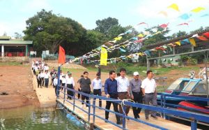 Bí thư Tỉnh ủy Nguyễn Hồng Lĩnh khảo sát, đánh giá tiềm năng du lịch hồ Trị An