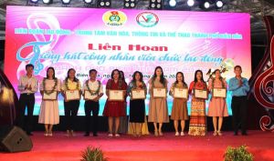 Trao 68 giải Liên hoan Tiếng hát công nhân viên chức lao động