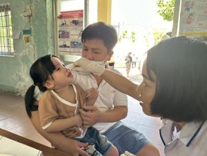 Đợt uống Vitamin A đầu tiên trong năm kéo dài từ ngày 4 đến 14-6