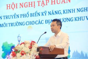 Trên 100 đại biểu được tập huấn tuyên truyền, phố biến kỹ năng, kinh nghiệm truyền thông về môi trường