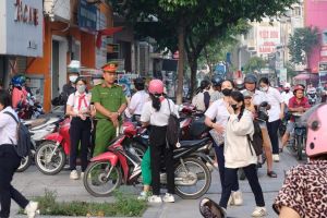 Bố trí lực lượng đảm bảo an toàn giao thông kỳ thi lớp 10