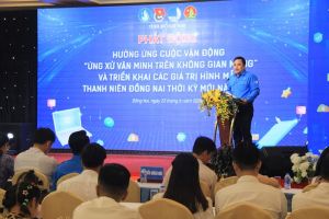 Phát động đoàn viên, thanh niên ứng xử văn minh trên không gian mạng