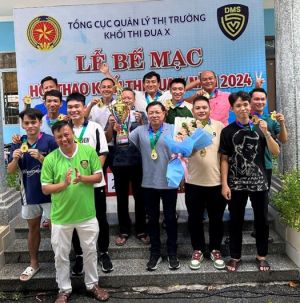 Khối Thi đua X tổ chức thành công Hội thao công chức, người lao động chào mừng kỷ niệm 67 năm ngày truyền thống lực lượng Quản lý thị trường (03/7/1957-03/7/2024).