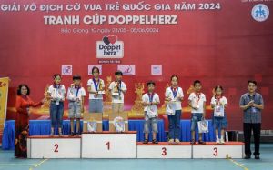 Một học sinh tiểu học của Đồng Nai giành được 3 huy chương đồng Giải vô địch cờ vua trẻ Quốc gia năm 2024