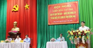 Tổ đại biểu số 3 đơn vị tỉnh Đồng Nai tiếp xúc cử tri tại Nhơn Trạch