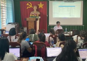 Huyện Nhơn Trạch tập huấn thay đổi mức lương cơ sở trên phần mềm cho kế toán