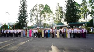 Huyện Định Quán: Chào cờ gắn với sinh hoạt dưới cờ