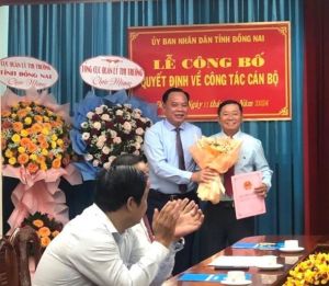Bổ nhiệm Phó Trưởng Ban Quản lý Khu Công nghệ cao Công nghệ sinh học tỉnh Đồng Nai