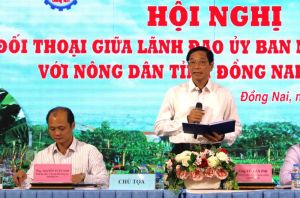 Lãnh đạo tỉnh đối thoại với nông dân Đồng Nai