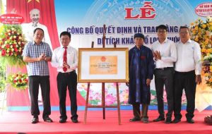 Lễ công bố quyết định di tích cấp tỉnh khảo cổ Long Hưng
