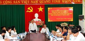 Đoàn công tác của Ban Tuyên giáo Tỉnh ủy làm việc với Huyện ủy Trảng Bom