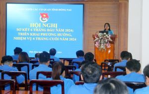 Đoàn Khối các cơ quan tỉnh sơ kết công tác đoàn và phong trào thanh niên 6 tháng đầu năm 2024