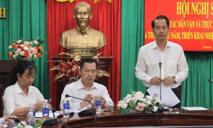 Ban Dân vận Huyện uỷ Nhơn Trạch sơ kết công tác dân vận và quy chế dân chủ 6 tháng đầu năm 2024