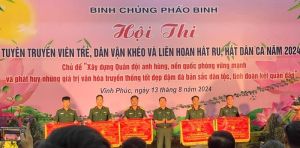 Lữ đoàn 96 được tặng Cờ và Bằng khen Hội thi “Tuyên truyền viên trẻ; Dân vận khéo; Liên hoan hát ru, hát dân ca”
