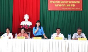 Đại biểu HĐND tỉnh và huyện tiếp xúc với hơn 200 cử tri huyện Nhơn Trạch