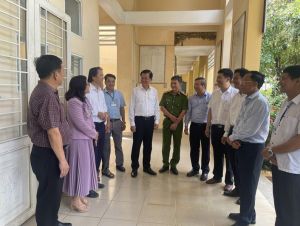 Bí thư Tỉnh ủy Nguyễn Hồng Lĩnh làm việc với Đảng ủy xã Quang Trung