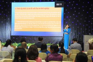 Thí sinh Nguyễn Thị Lệ Huyền đoạt giải Nhất cuộc thi Phụ nữ khởi nghiệp đổi mới sáng tạo năm 2024