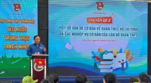 Tỉnh đoàn tổ chức trại huấn luyện cho học sinh là cán bộ Đoàn