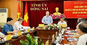 Đoàn công tác của Ban Bảo vệ, chăm sóc sức khỏe cán bộ Trung ương làm việc tại Đồng Nai