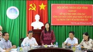 Ban Văn hóa - Xã hội HĐND tỉnh giám sát y tế cơ sở tại huyện Vĩnh Cửu