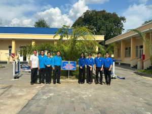 Bàn giao công trình lắp đặt dụng cụ thể dục tại Trung tâm công tác xã hội