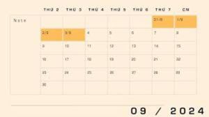 Dịp Lễ Quốc khánh năm 2024 sẽ kéo dài từ ngày 31-8 đến 3-9