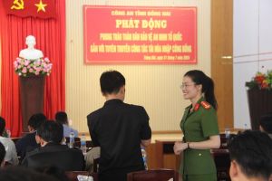 Công an tỉnh và công an các đơn vị, địa phương triển khai nhiều hoạt động tuyên truyền pháp luật đến tận địa bàn dân cư