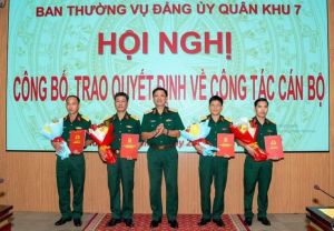 Kiện toàn lãnh đạo Lữ đoàn 75 Quân khu 7 đóng tại thành phố Biên Hòa