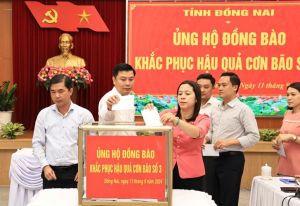 Đồng Nai ủng hộ 5 tỷ đồng giúp đồng bào các tỉnh phía Bắc khắc phục hậu quả bão số 3