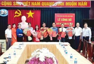 UBND huyện Long Thành điều động, bổ nhiệm viên chức quản lý ở một số trường học