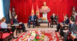 省级领导接待驻胡志明市Belarus共和国总领事工作团
