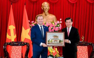Lãnh đạo tỉnh tiếp Đoàn công tác Tổng Lãnh sự quán Cộng hòa Belarus tại Thành phố Hồ Chí Minh
