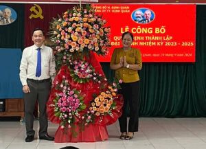 Huyện Định Quán, thành lập chi bộ Công ty TNHH Đại Thành