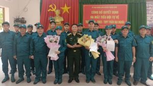Huyện Trảng Bom thêm một trung đội tự vệ