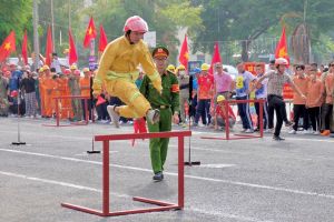 Kiểm tra nghiệp vụ chữa cháy nhiều cơ quan nhà nước tại thành phố Biên Hòa