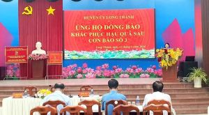 Huyện Long Thành phát động ủng hộ đồng bào phía Bắc bị thiệt hại do mưa lũ sau cơn bão số 3