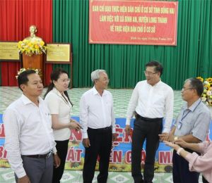 Ban Chỉ đạo thực hiện dân chủ ở cơ sở của tỉnh làm việc tại xã Bình An, huyện Long Thành