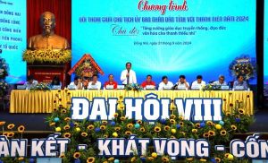 Chủ tịch UBND tỉnh Võ Tấn Đức đối thoại với thanh niên