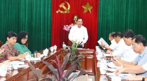 Chairman Vo Tan Duc of Dong Nai Provincial People's Committee Works with Provincial Enterprise Innovation and Development Steering Committee