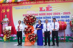 Hơn 1,7 ngàn học sinh Trường THPT Vĩnh Cửu phấn khởi bước vào năm học mới