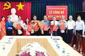 Huyện Long Thành điều động, bổ nhiệm vụ viên chức quản lý tại 5 trường học