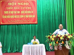 Cử tri huyện Nhơn Trạch đóng góp hơn 20 ý kiến, kiến nghị đến Đại biểu Quốc hội